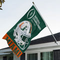 Miami Hurricanes Football 3D Double-side House Flag – TANTN20111
