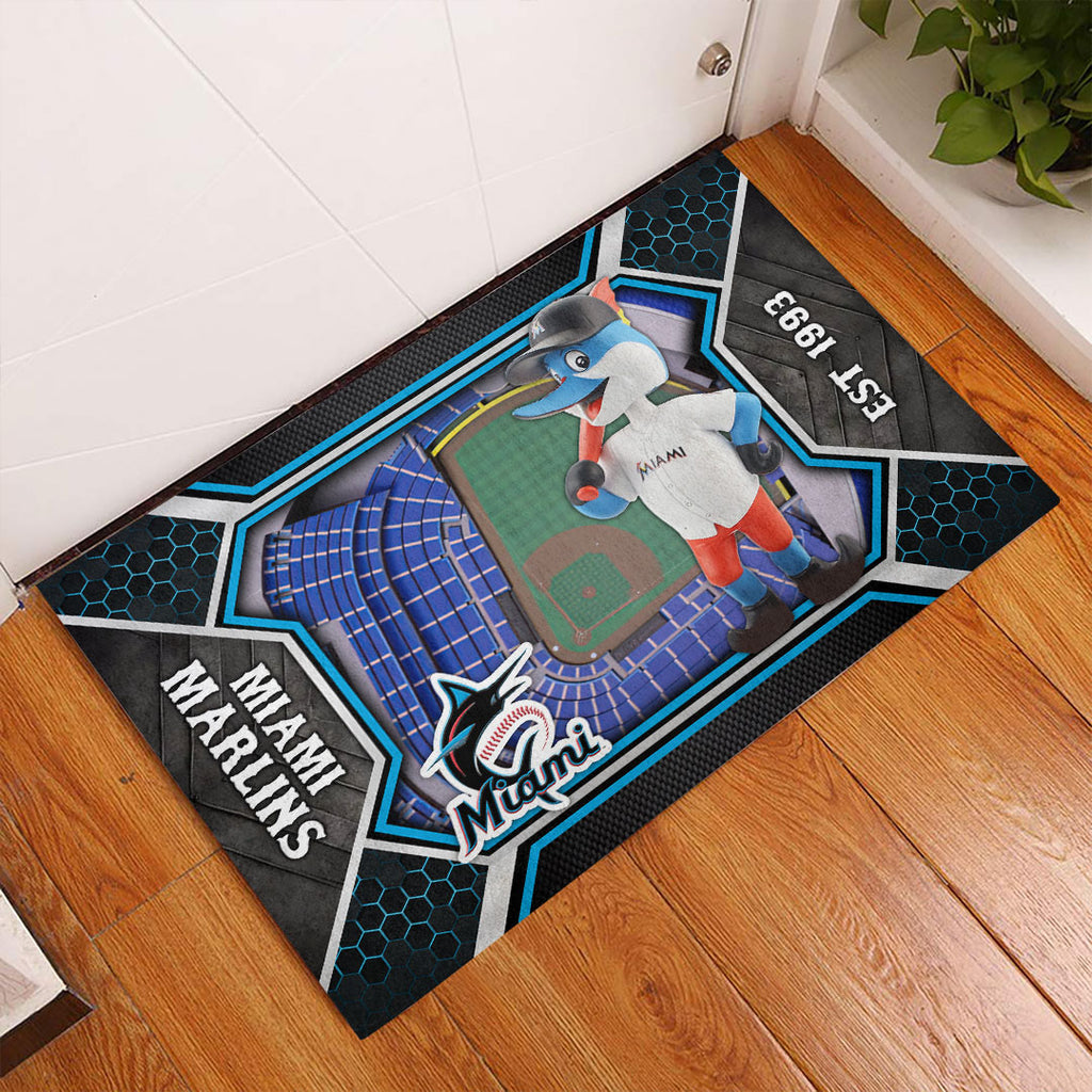 Miami Marlins Custom Doormat – HOATT13085