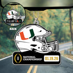 Miami Hurricanes Football 2026 National Championship Custom shape 2-sided Acrylic Car Ornament – TANTN20164