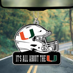 Miami Hurricanes Football 2026 National Championship Custom shape 2-sided Acrylic Car Ornament – TANTN20164
