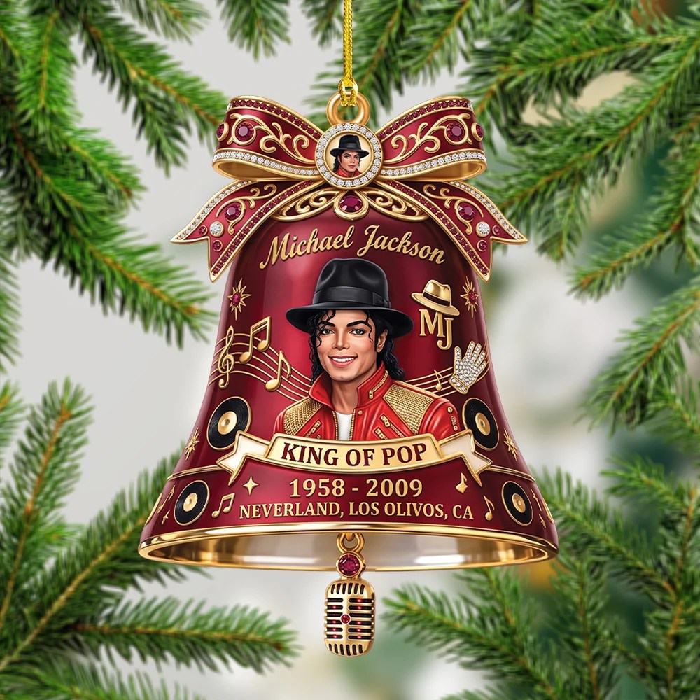 Michael Jackson Custom Shape 2-side Printed Acrylic Ornament – TMTHU9749