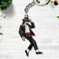 Michael Jackson Custom Shape 2-sided Keychain – HOATT17621