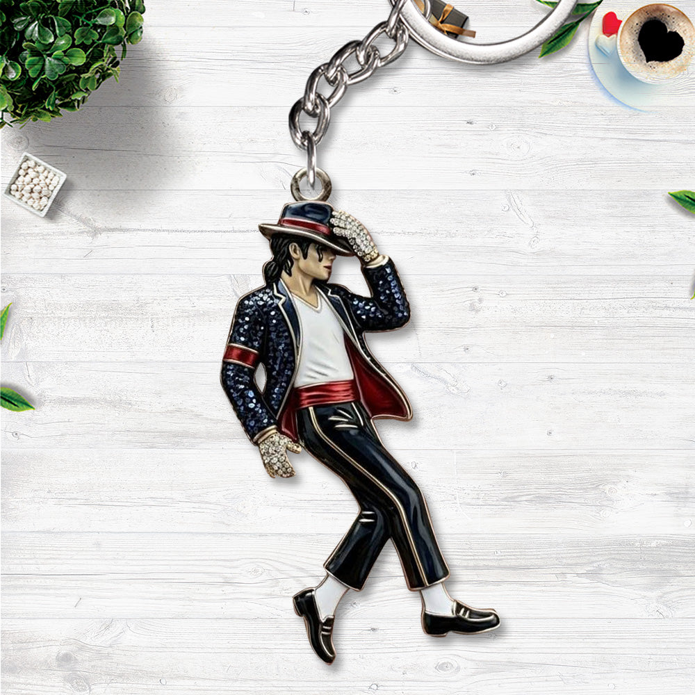 Michael Jackson Custom Shape 2-sided Keychain – HOATT17621