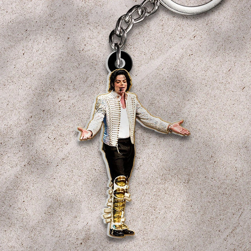 Michael Jackson Custom Shape 2-sided Keychain – HOATT21106