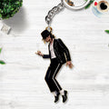 Michael Jackson Custom Shape 2-sided Keychain – HOATT26844
