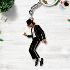 Michael Jackson Custom Shape 2-sided Keychain – HOATT26844