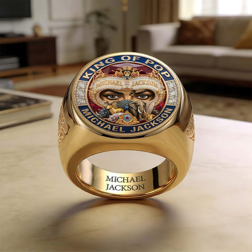 Michael Jackson 3D Engraved Ring – TMTHU6525