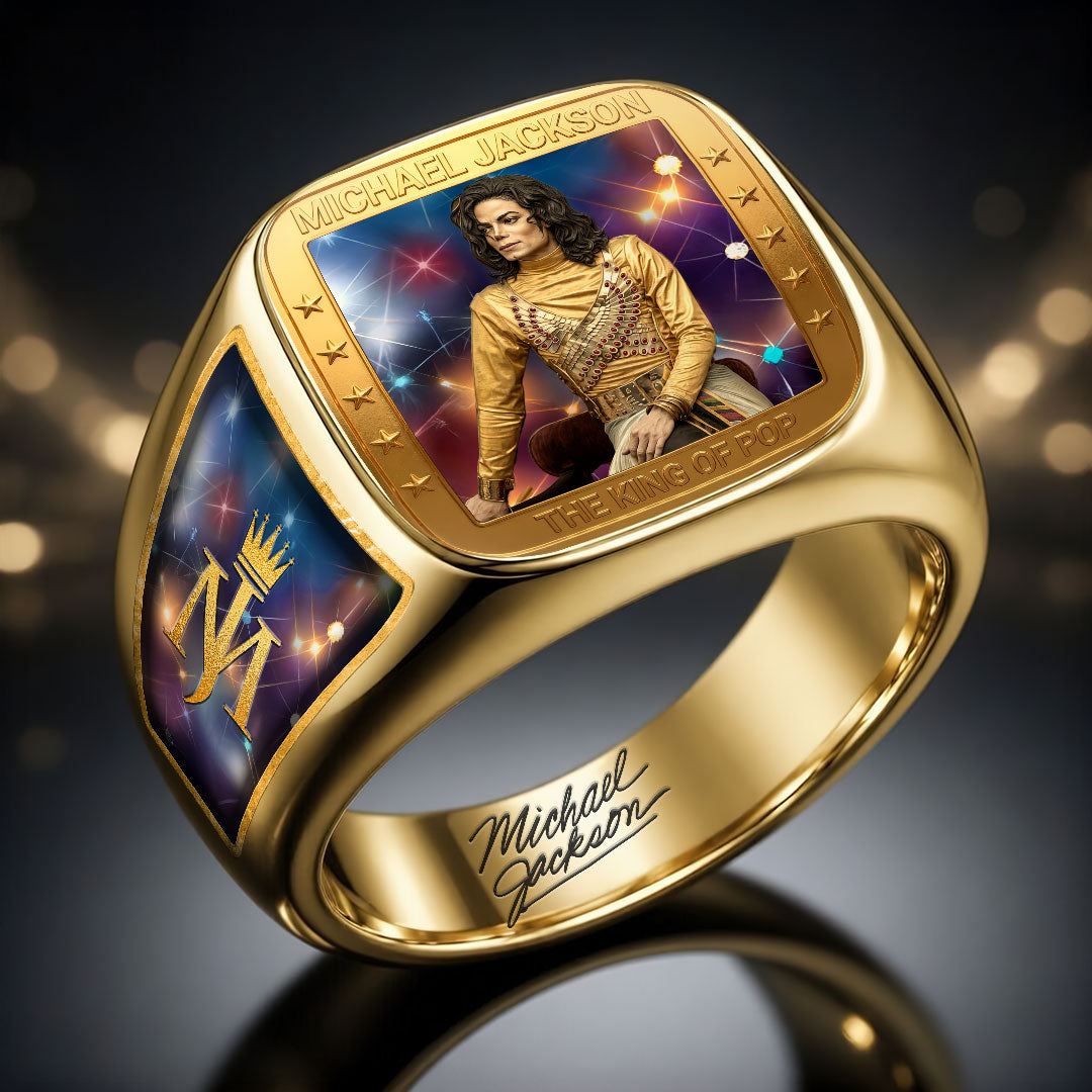 Michael Jackson 3D Engraved Ring – HOATT19232