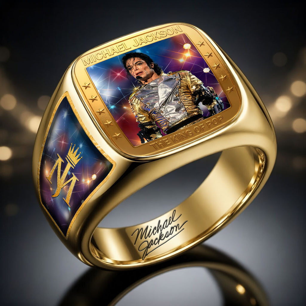 Michael Jackson 3D Engraved Ring – HOATT19319
