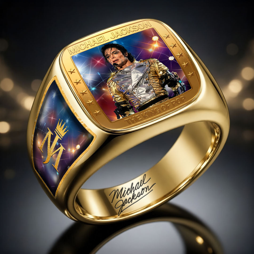 Michael Jackson 3D Engraved Ring – HOATT19319