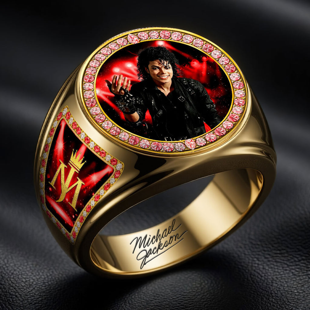 Michael Jackson 3D Engraved Ring – HOATT19365