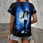 Michael Jackson 3D Women's V-Neck T-Shirt – HOATT17633