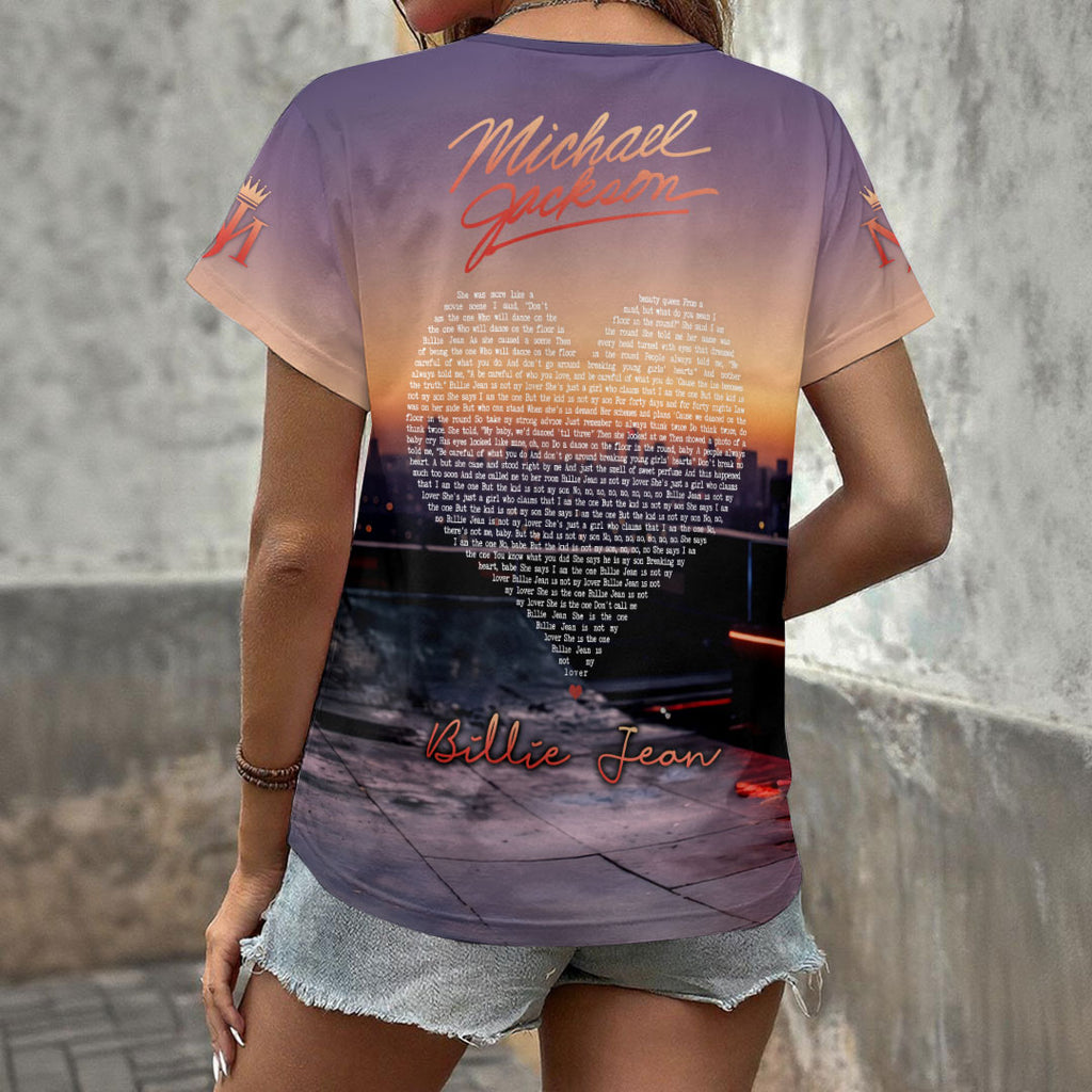 Michael Jackson 3D Women's V-Neck T-Shirt – HOATT20198