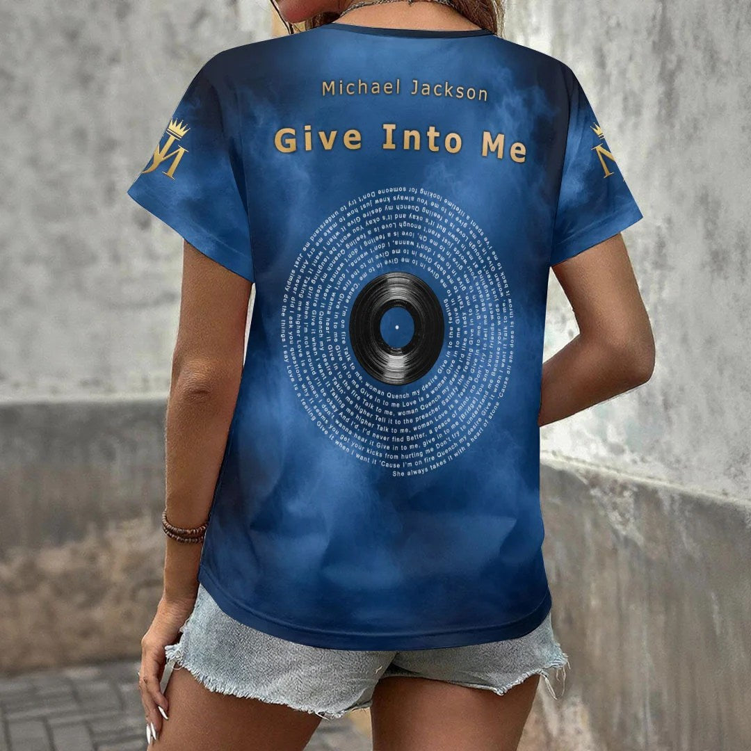 Michael Jackson 3D Women's V-Neck T-Shirt – HOATT20664