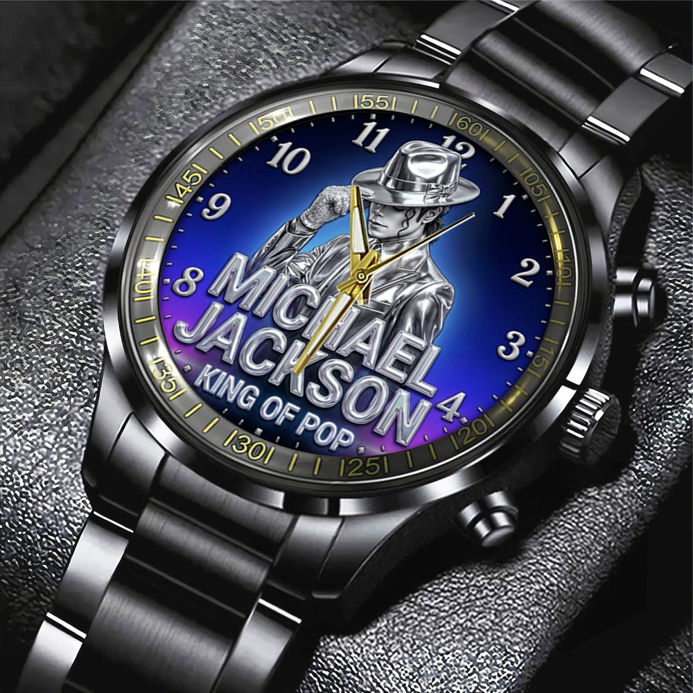 Michael Jackson Black Stainless Steel Watch – TMTHU7014