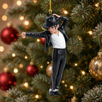 Michael Jackson Custom Shape 2-side Printed Acrylic Ornament – TMTHU9527