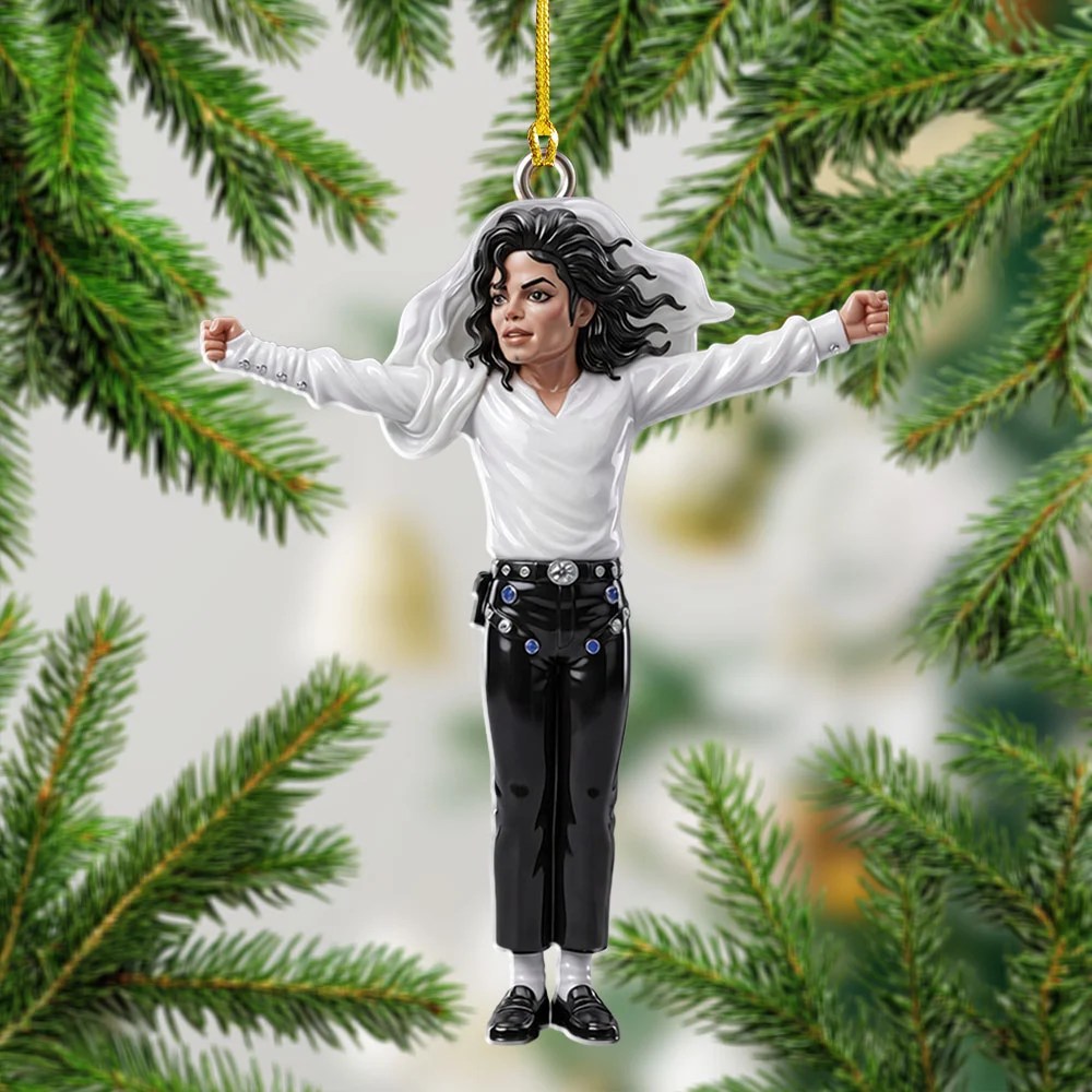 Michael Jackson Custom Shape 2-side Printed Acrylic Ornament – TMTHU9528