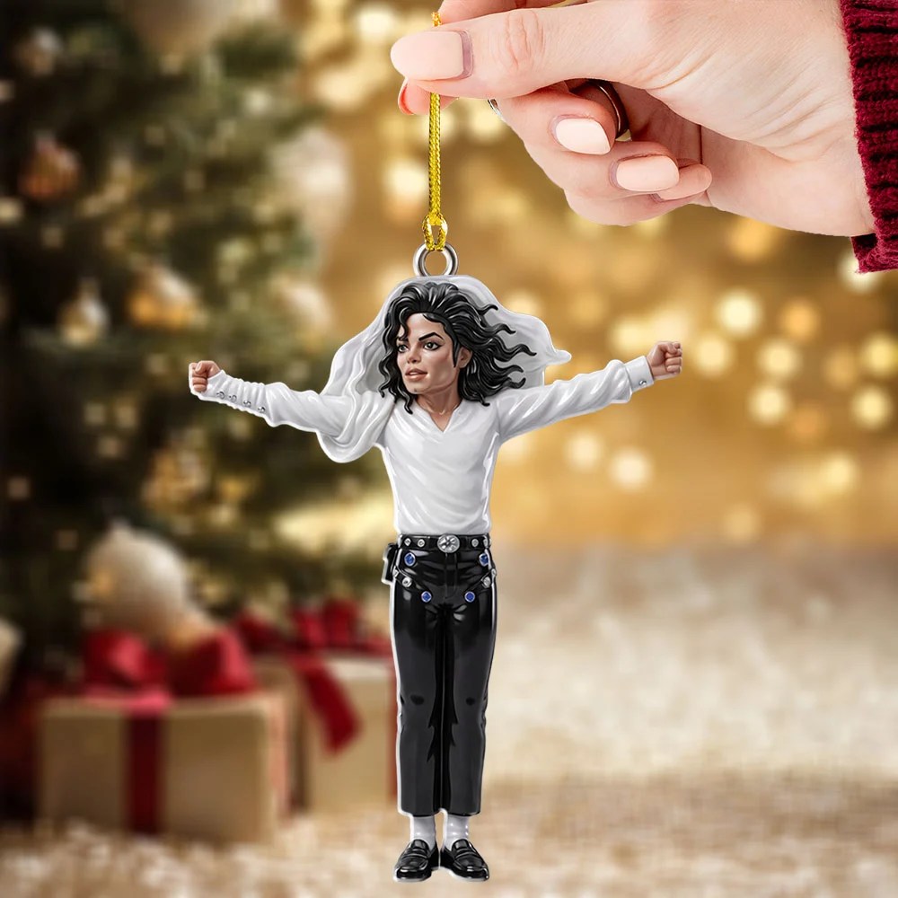Michael Jackson Custom Shape 2-side Printed Acrylic Ornament – TMTHU9528