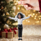 Michael Jackson Custom Shape 2-side Printed Acrylic Ornament – TMTHU9528