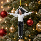 Michael Jackson Custom Shape 2-side Printed Acrylic Ornament – TMTHU9528