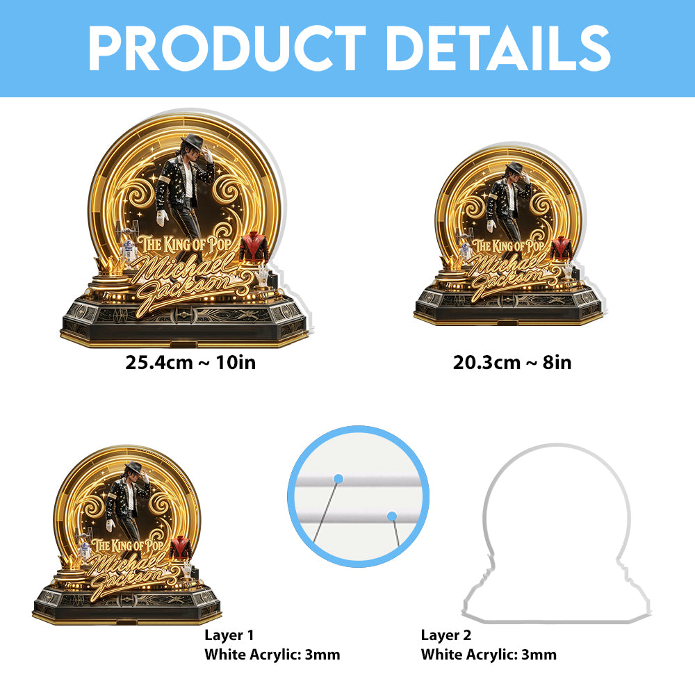 Michael Jackson Custom Shape Acrylic Light Box – TMTHU6788