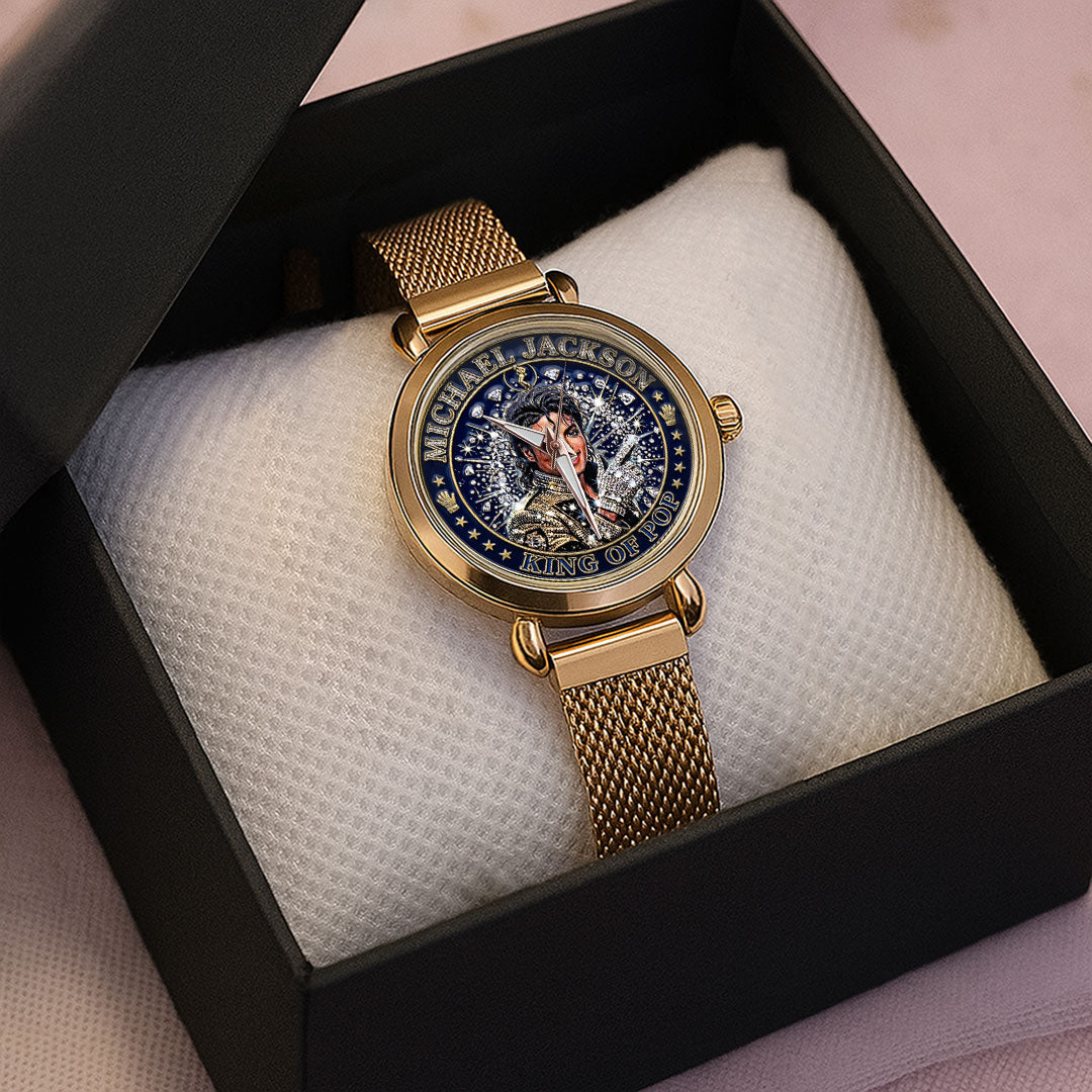 Michael Jackson Mesh Strap Quartz Watch – TMTHU6261