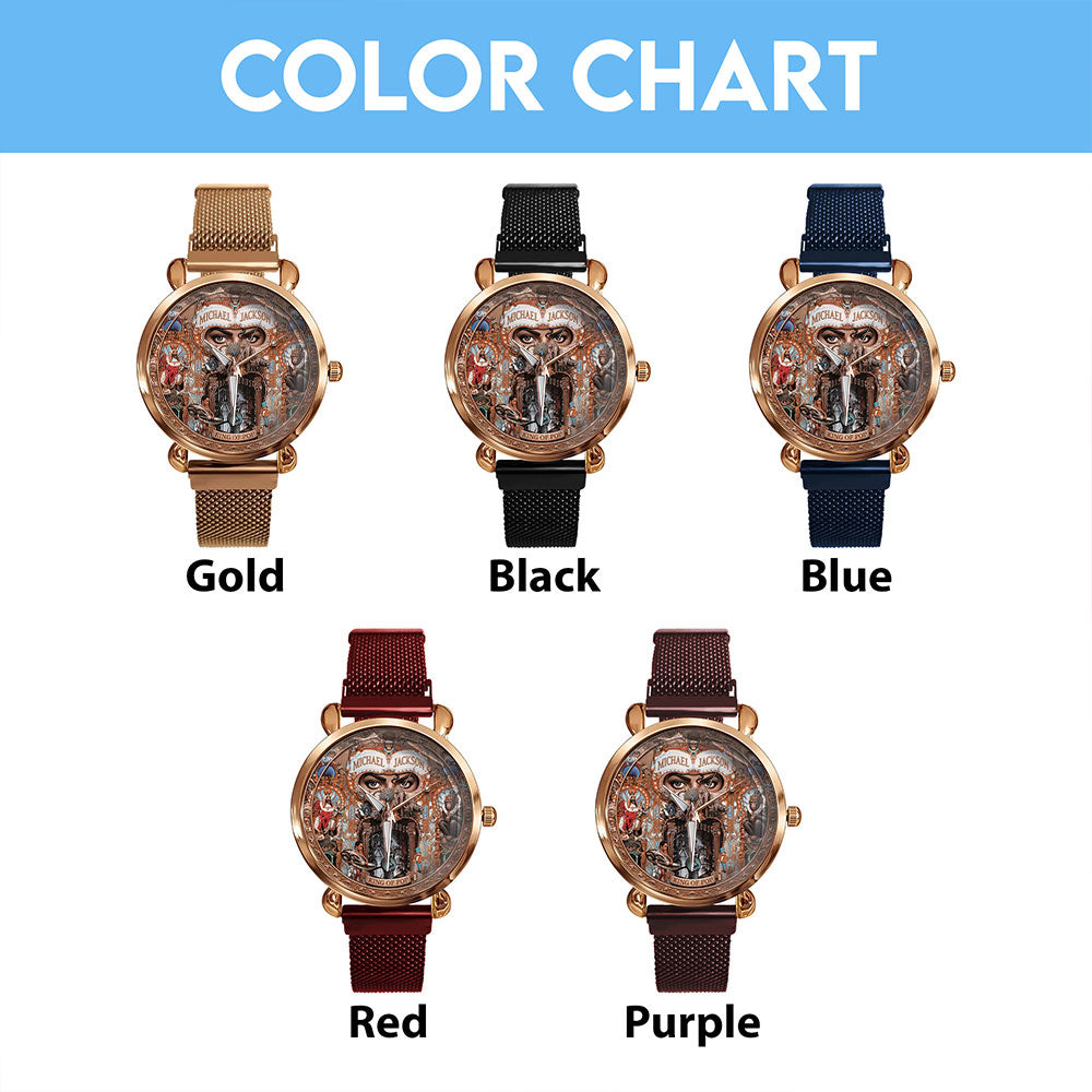 Michael Jackson Mesh Strap Quartz Watch – TMTHU6501