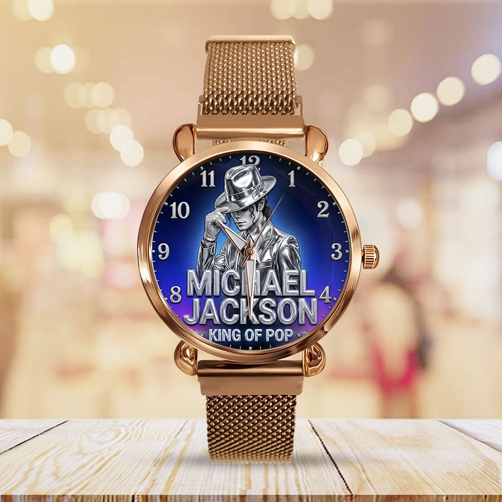 Michael Jackson Mesh Strap Quartz Watch – TMTHU7015