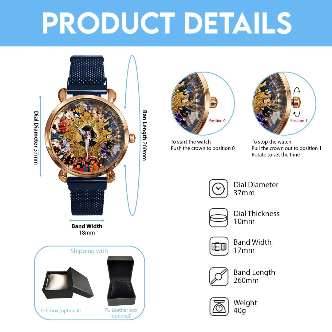 Michael Jackson Mesh Strap Quartz Watch – HOATT20572