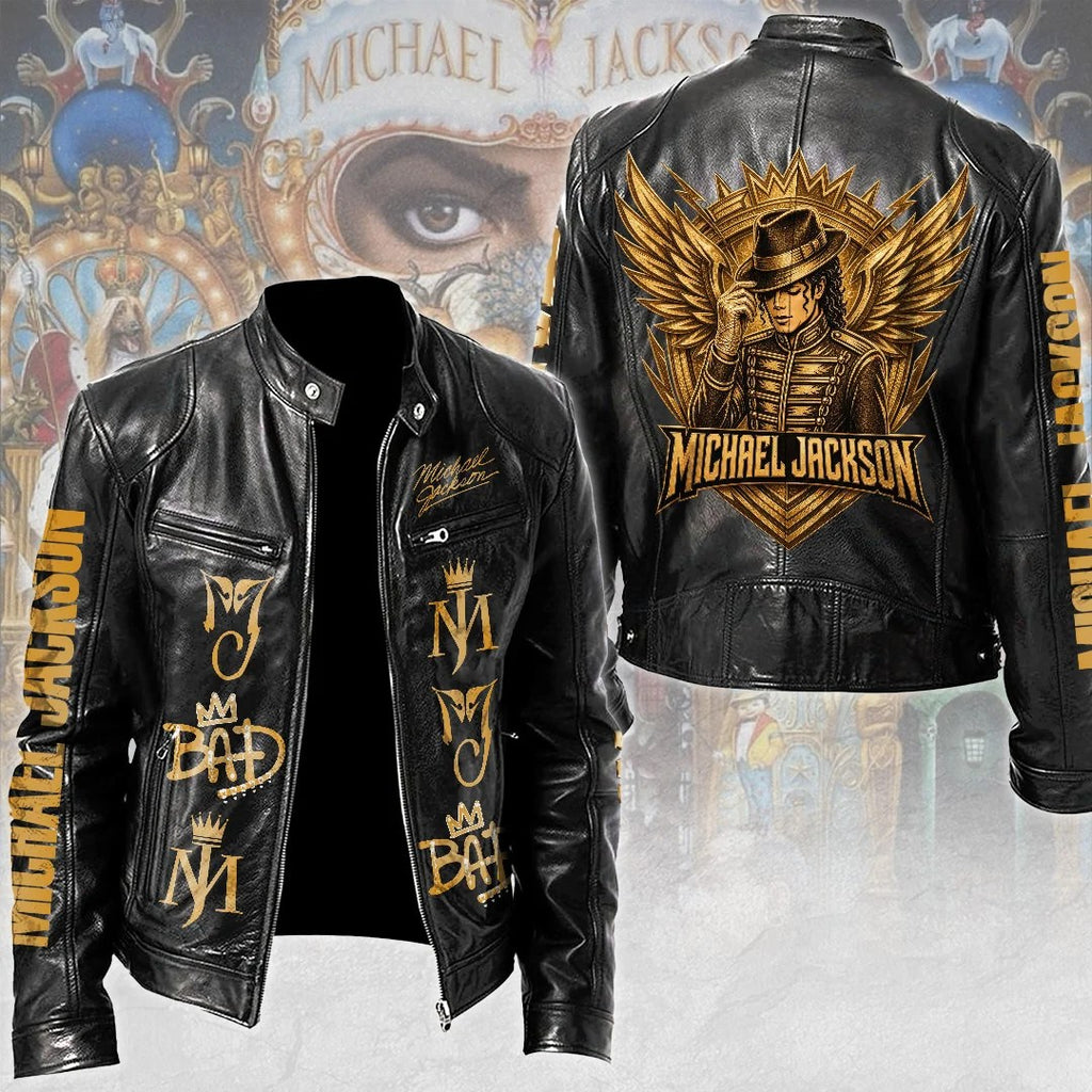Michael Jackson Motorcycle Leather Jacket – TMTHU9281