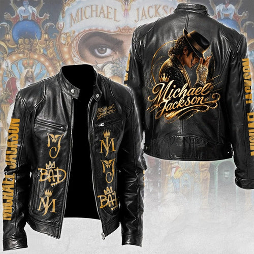 Michael Jackson Motorcycle Leather Jacket – TMTHU9329