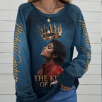 Michael Jackson Round Neck Raglan Sleeve Sweatshirt – TMTHU9549