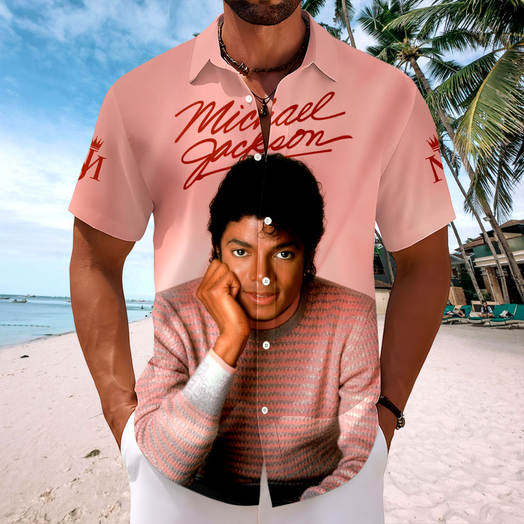 Michael Jackson Short Sleeve Button-Down Shirt – HOATT20193