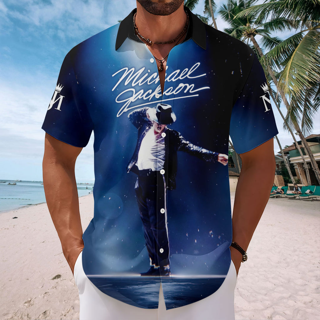Michael Jackson Short Sleeve Button-Down Shirt – HOATT20200