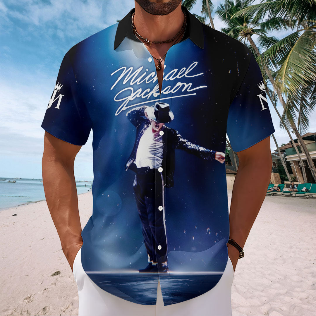 Michael Jackson Short Sleeve Button-Down Shirt – HOATT20200