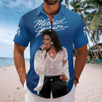 Michael Jackson Short Sleeve Button-Down Shirt – HOATT20201