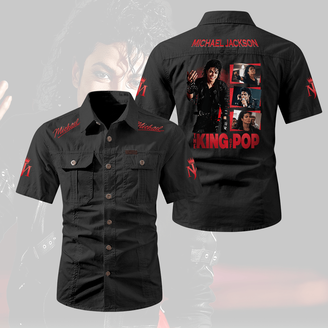 Michael Jackson 2D Short Sleeve Mechanic Shirt – HOATT20205