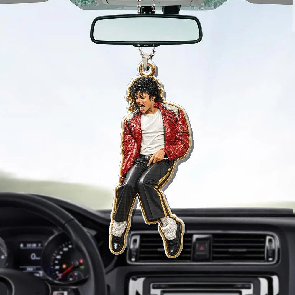 Michael Jackson Custom Shape 2-sided Acrylic Car Ornament – HOATT20686
