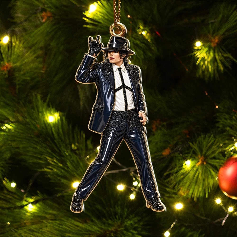 Michael Jackson Custom Shape 2-side Printed Acrylic Ornament – HOATT21510