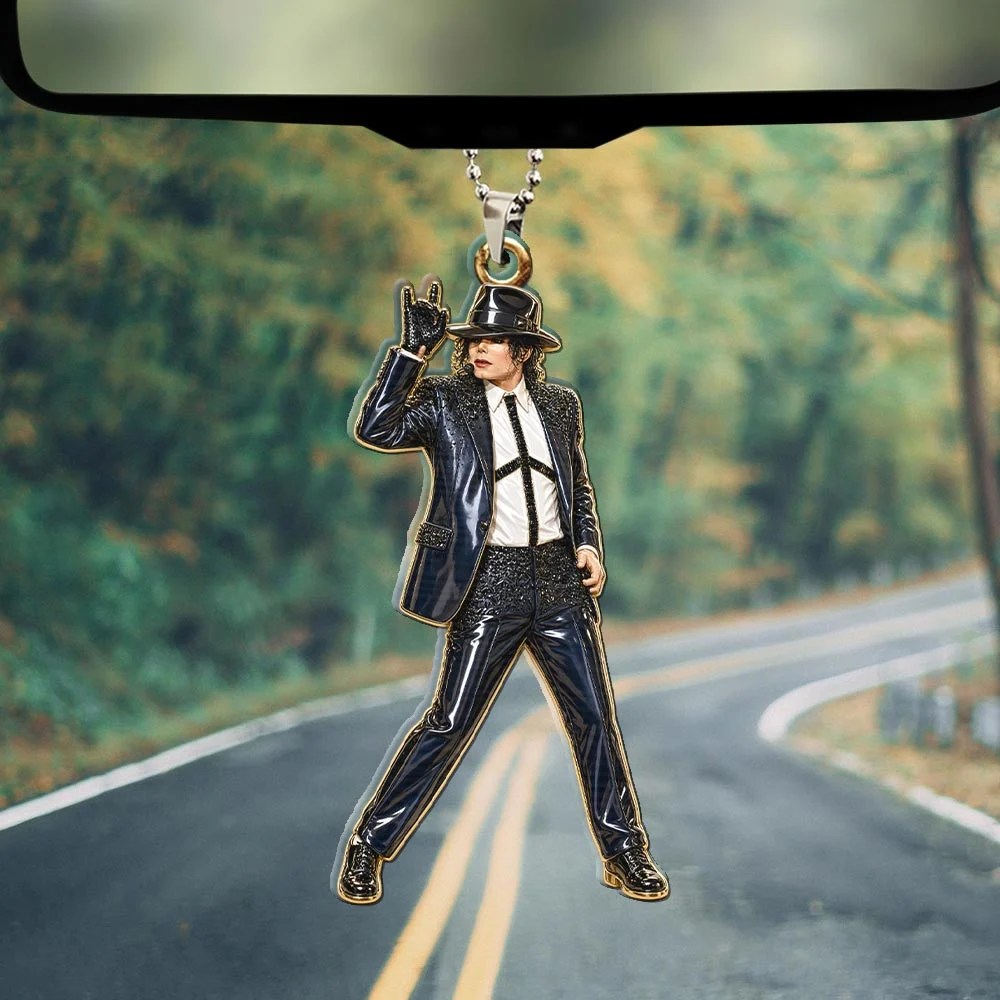 Michael Jackson Custom Shape 2-sided Acrylic Car Ornament – HOATT21210