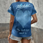 Michael Jackson 3D Women's V-Neck T-Shirt – HOATT19777