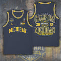 Michigan Wolverines 2026 Men's Basketball National Champions Basketball Jersey – TANTN22327