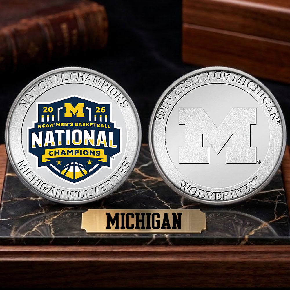 Michigan Wolverines 2026 Men's Basketball National Champions Commemorative Coin – TANTN22150