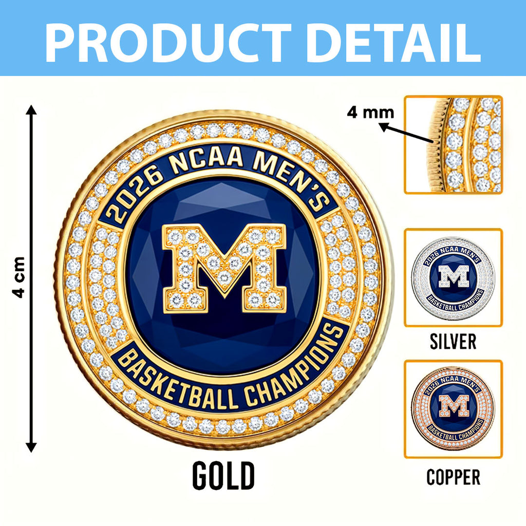 Michigan Wolverines 2026 Men's Basketball National Champions Commemorative Coin – HOATT17223