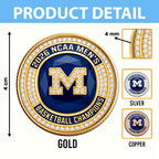 Michigan Wolverines 2026 Men's Basketball National Champions Commemorative Coin – HOATT17223
