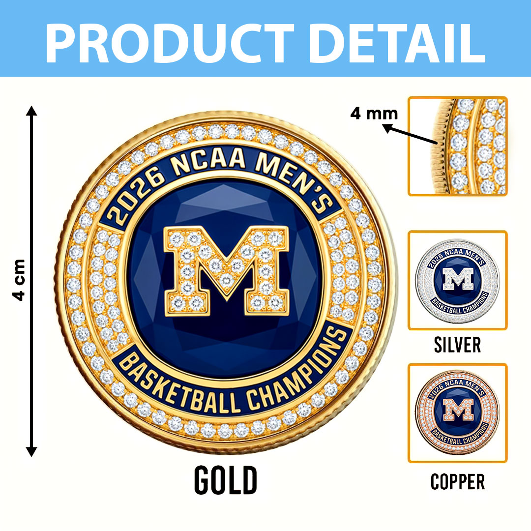 Michigan Wolverines 2026 Men's Basketball National Champions Commemorative Coin – HOATT17223