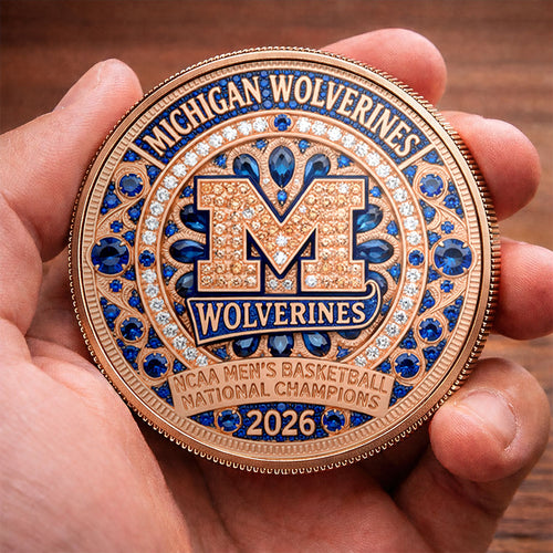 Michigan Wolverines 2026 Men's Basketball National Champions Commemorative Coin – HOATT17379
