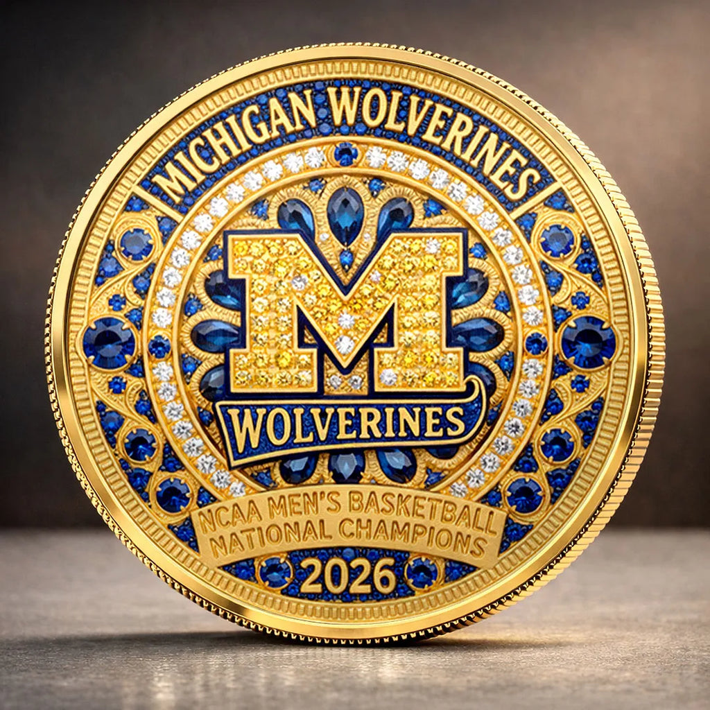 Michigan Wolverines 2026 Men's Basketball National Champions Commemorative Coin – HOATT17379