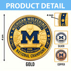 Michigan Wolverines 2026 Men's Basketball National Champions Commemorative Coin – HOATT17386