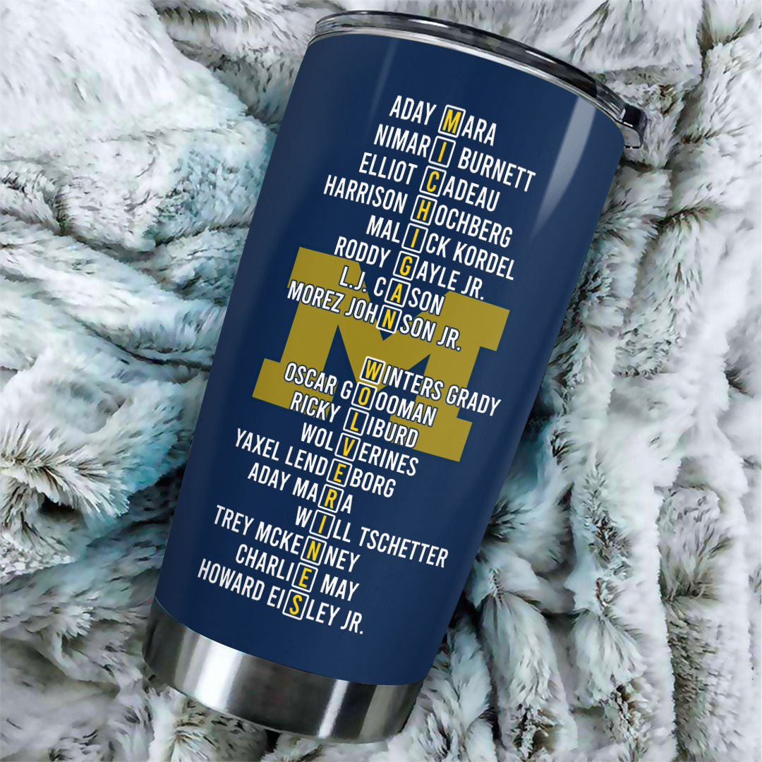 Michigan Wolverines 2026 Men's Basketball National Champions Tumbler Cup – HOATT17371